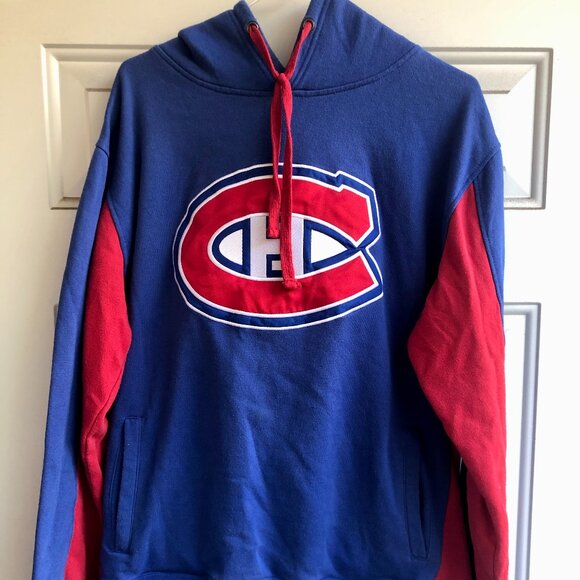 Montreal Canadiens NHL Fanatics Habs Hoodie Sweatshirt Tricolore Hockey Men’s L - Picture 1 of 6